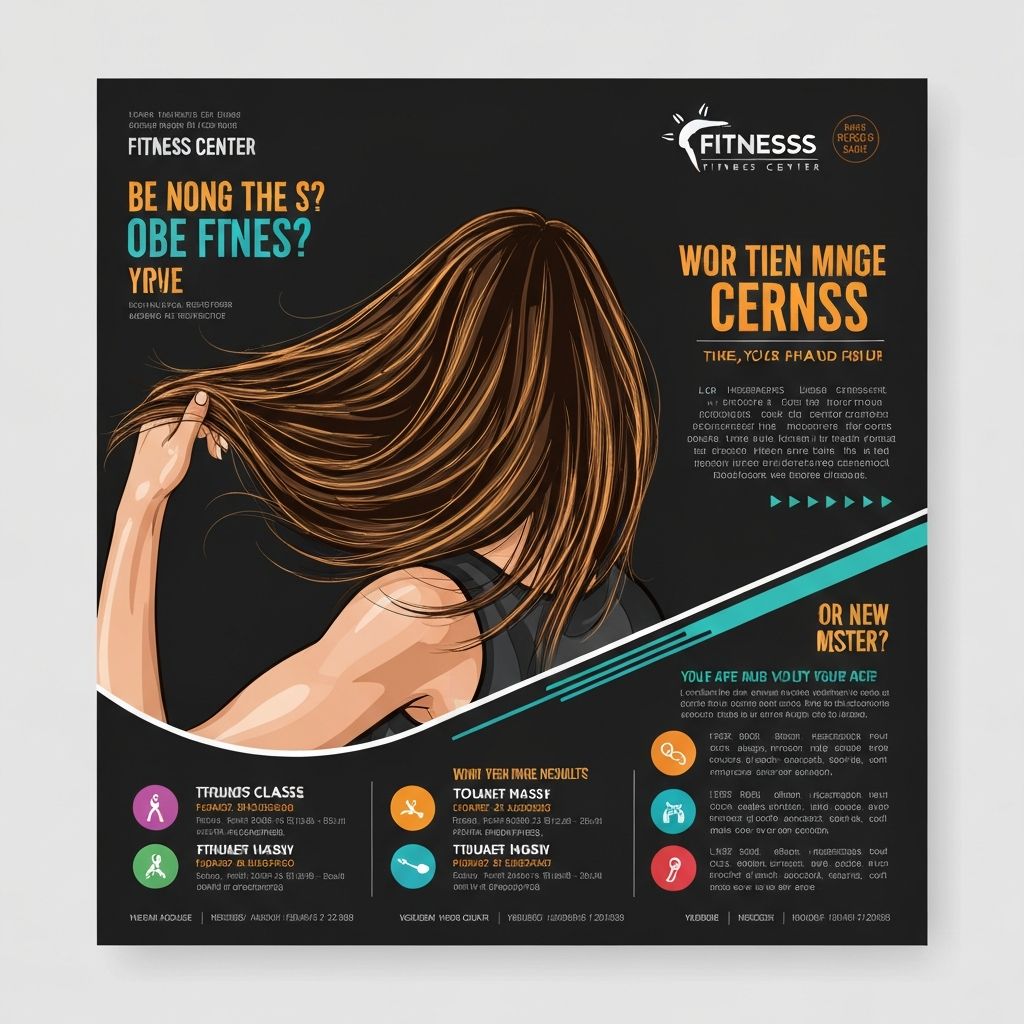 피트니스 홍보물 디자인