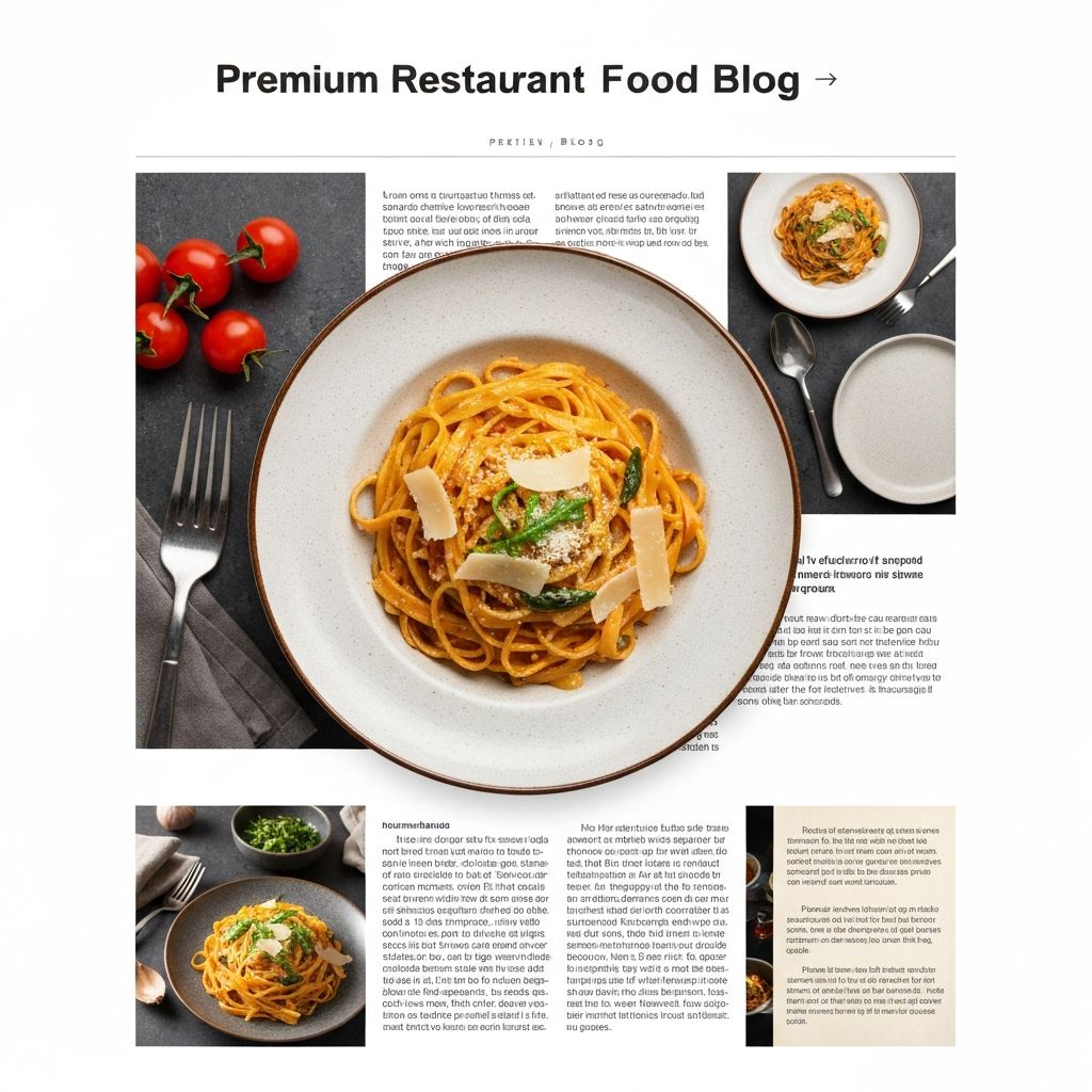 프리미엄 레스토랑 블로그 운영